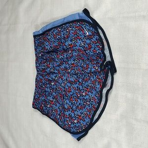 Nike Dri Fit Red and Blue Active Lightweight Running Shorts Size Youth XL